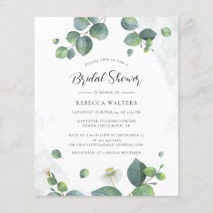 Eucalyptus Botanical Bridal Shower Invitation