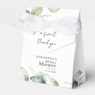 Eucalyptus Botanical Foliage Bridal Shower Favour Box