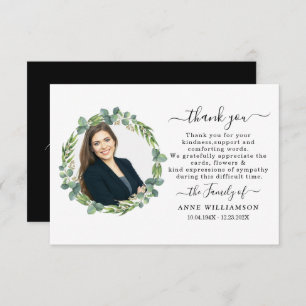 Eucalyptus Botanical Funeral Thank You Card