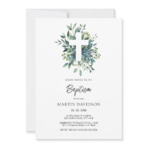 Eucalyptus botanical greenery Baptism Christening