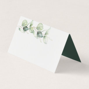 Eucalyptus Botanical Greenery Wedding Place Card