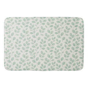 Eucalyptus Botanical Pattern Bath Mat