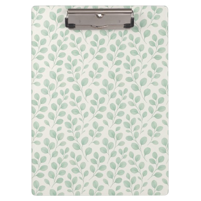 Eucalyptus Botanical Pattern Clipboard (Front)