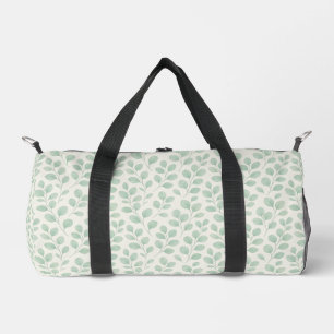 Eucalyptus Botanical Pattern Duffle Bag