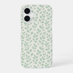 Eucalyptus Botanical Pattern iPhone 16 Case