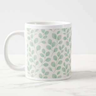 Eucalyptus Botanical Pattern Large Coffee Mug