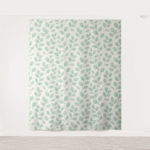 Eucalyptus Botanical Pattern Tapestry