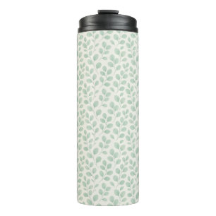 Eucalyptus Botanical Pattern Thermal Tumbler