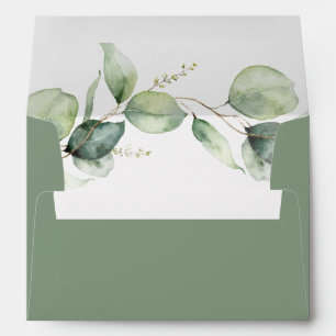 Eucalyptus Botanical Watercolor Envelope