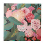 Eucalyptus Bouquet Ceramic Tile<br><div class="desc">Eucalyptus Bouquet II by Victoria Borges.</div>
