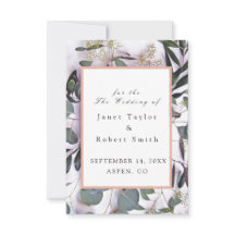 Eucalyptus Bouquet with Pink Border Wedding