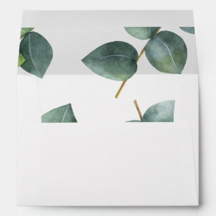 Eucalyptus Branch Personalised Return Address Envelope