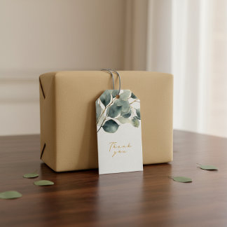 Eucalyptus branch pretty leaves gift tag