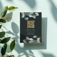 Eucalyptus branch pretty wedding rsvp enclosure