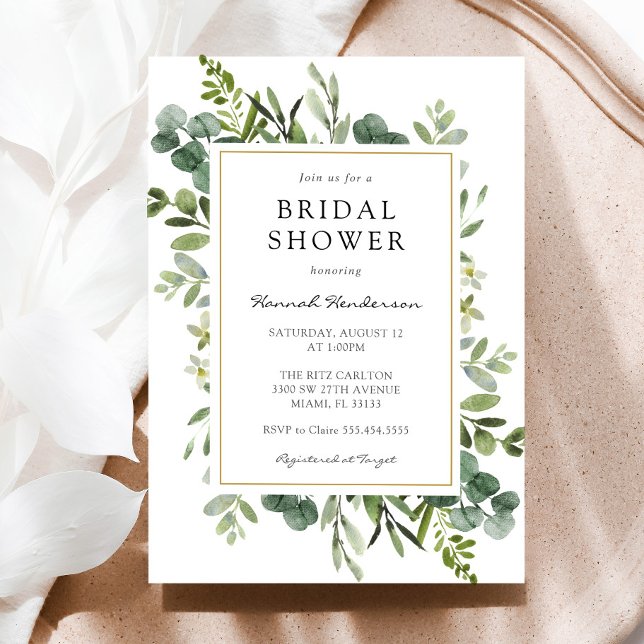 Eucalyptus Bridal Shower Invitation (Creator Uploaded)