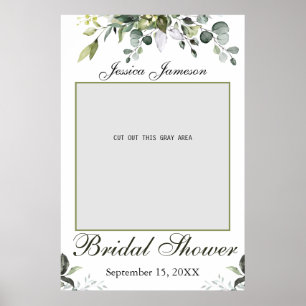 Eucalyptus Bridal Shower Photo Prop Poster