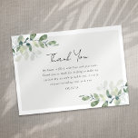Eucalyptus Bridal Shower Thank You Card<br><div class="desc">Send thanks to your friends and family for celebrating with you with this modern thank you card</div>