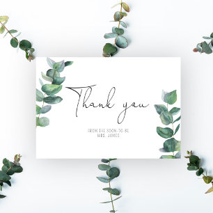 Eucalyptus -  Bridal Shower thank you card