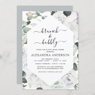 Eucalyptus Brunch & Bubbly Bridal Shower Invitation