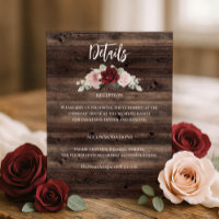 Eucalyptus & Burgundy Rustic Wedding