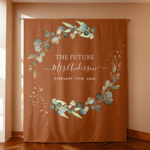 Eucalyptus Burnt Orange Future Mrs. Backdrop Tapestry