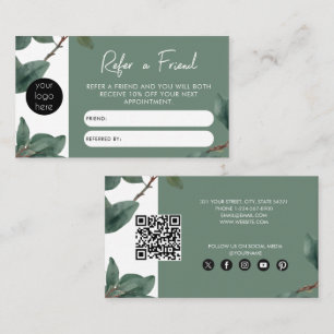Eucalyptus Business Refer A Friend Referral Card
