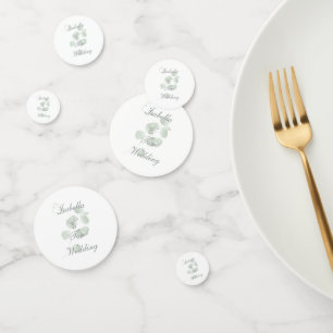 Eucalyptus & Butterfly Botanical Wedding Table Confetti