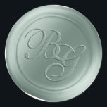 Eucalyptus Calligraphy Monogram Wax Seal Stickers<br><div class="desc">This vintage style double monogram 2 Letter calligraphy script Faux Wax Seal Sticker set in the Eucalyptus Mint Green colorway will make the perfect finishing touch to your wedding invitations, birthday party, baby shower, anniversary, or other special occasion stationery. Seal your envelopes easily and beautifully with the look of real...</div>