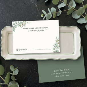 Eucalyptus Celebration of Life Share a Memory Card