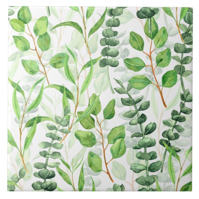 Eucalyptus Ceramic Tile (Front)