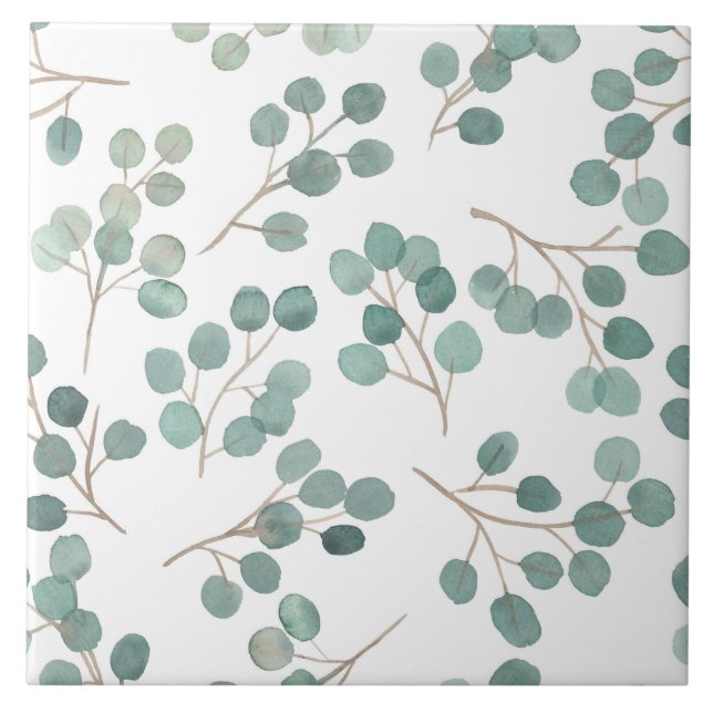 Eucalyptus Ceramic Tile (Front)