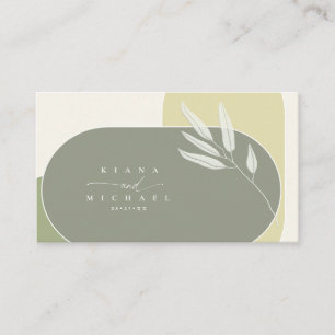 Eucalyptus Colour Tones Wedding Green2 ID901 Enclosure Card