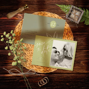 Eucalyptus Colour Tones Wedding V2 Green ID901 Save The Date