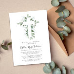 Eucalyptus Cross Celebration of Life Memorial Invitation<br><div class="desc">Invite friends and family to join you to celebrate the life of your loved one with this beautiful eucalyptus cross memorial service invitation.</div>