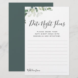 Eucalyptus Date Night Ideas Cards