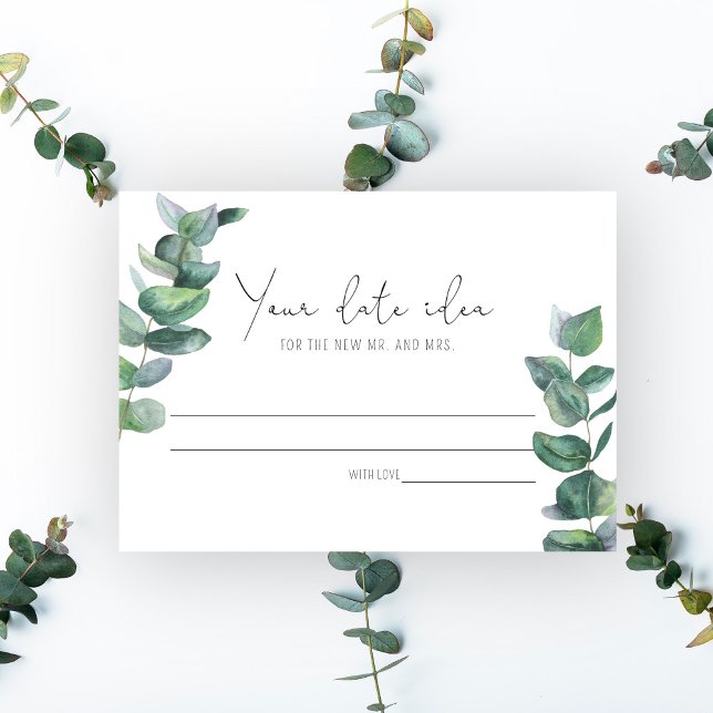 Eucalyptus - Date night ideas \ Date jar Enclosure Card (Creator Uploaded)