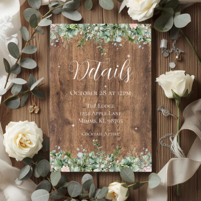 Eucalyptus Dusty Rose Details Card | Greenery (Creator Uploaded)