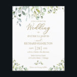 Eucalyptus Elegant Budget Wedding Invitation<br><div class="desc">Eucalyptus Elegant Budget Wedding Invitation</div>