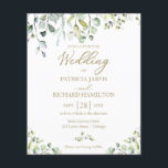 Eucalyptus Elegant Budget Wedding Invitation<br><div class="desc">Eucalyptus Elegant Budget Wedding Invitation</div>