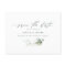 Eucalyptus elegant wedding save the date 
