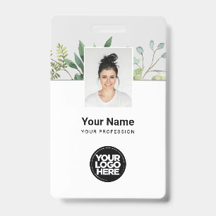 Eucalyptus Employee Photo, BarCode, Logo, Name ID Badge