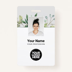 Eucalyptus Employee Photo, BarCode, Logo, Name ID Badge
