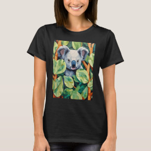 Eucalyptus Enigma An Op Art Koala Experience_2 T-Shirt