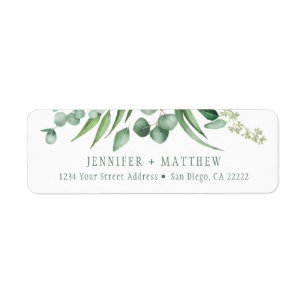 Eucalyptus Envy Botanical Return Address Label