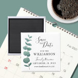 Eucalyptus Family Reunion Save the Date Magnet<br><div class="desc">Let your family know the date for your next Family Reunion with this stylish save the date magnet. It features a simple watercolor eucalyptus sprig with elegant typography. Easily customisable. Use the Design Tool to change the text size, style, or colour. Because we create our artwork you won't find this...</div>