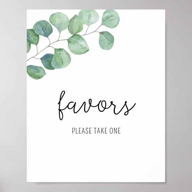 Eucalyptus - Favors, please take one poster (Front)