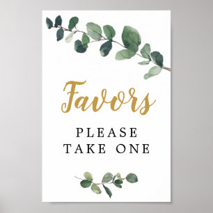 Eucalyptus Favours Sign