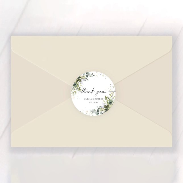 Eucalyptus Floral Greenery Baby Shower Sticker (Creator Uploaded)