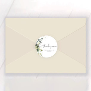 Eucalyptus Floral Greenery Baby Shower Sticker