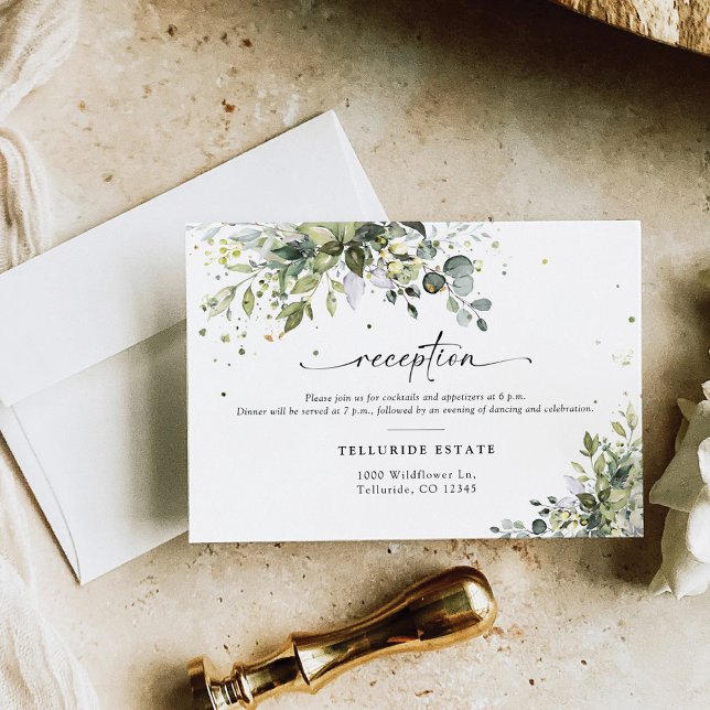 Eucalyptus Floral Greenery Enclosure Card (Creator Uploaded)